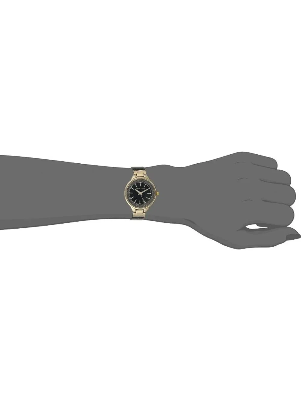 Elegant Crystal Accented Resin Bangle Watch for Women - Stylish & Chic Timepiece